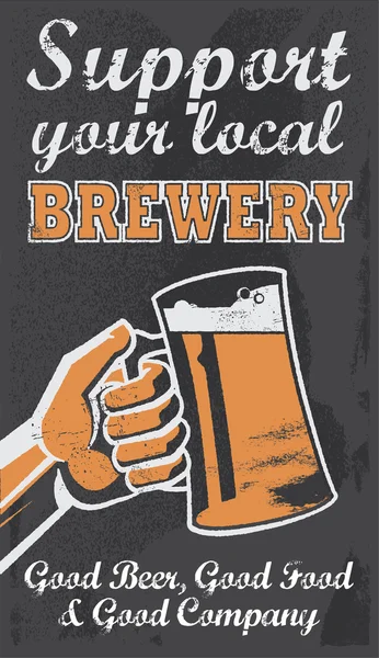 Vintage brewery bira işareti