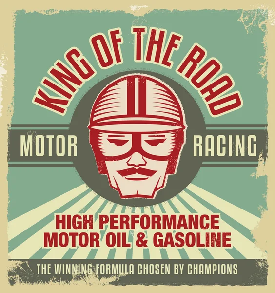 Vintage metal işareti. Retro garaj poster