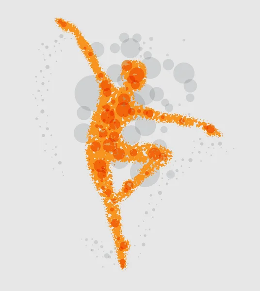 dans eden kız - tasarlamak vektör arka plan