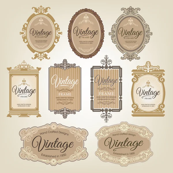 Etiquetas vintage — Vector de stock