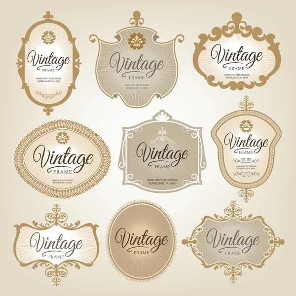 Vintage címkék — Stock Vector