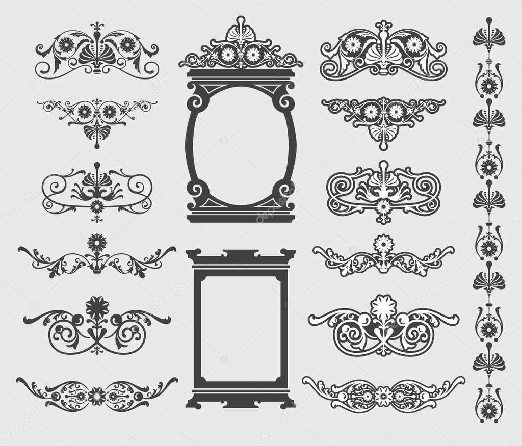 Vintage Decorative Design Elements