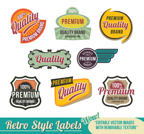 Vintage Retro Labels
