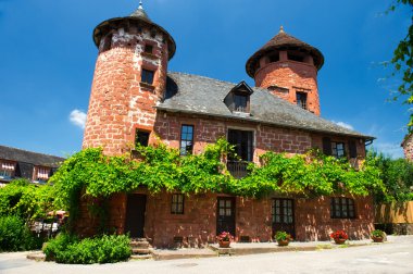 eski tipik ev içinde collonges la rouge