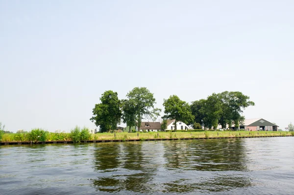 Nederlandse rivier — Stockfoto