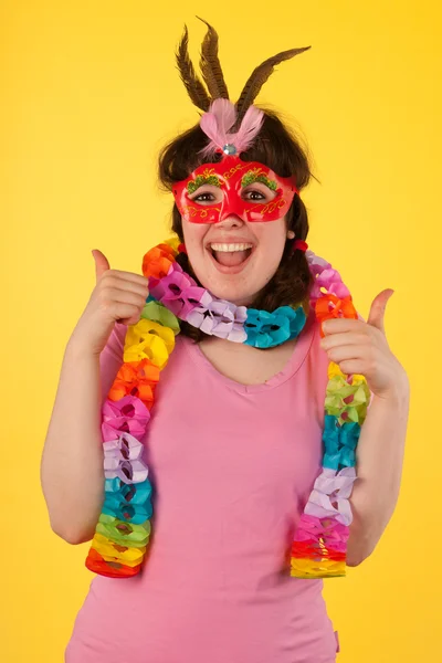 Girl is having a stunning birthday — Stock Photo, Image