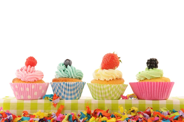 Obst-Cupcakes — Stockfoto