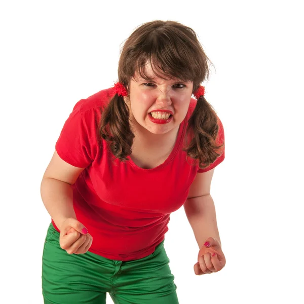 Angry girl — Stock Photo, Image