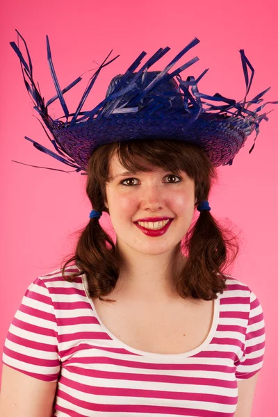 Menina em rosa — Fotografia de Stock