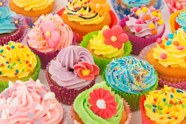 Verjaardag cupcakes — Stockfoto