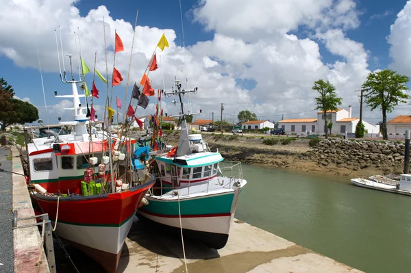 Barcos de pesca Boyardville França — Fotografia de Stock