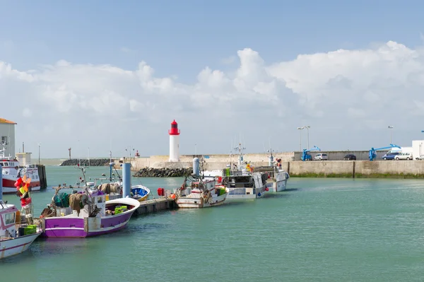 Kikötő La Cotiniere Oleron, Franciaország — Stock Fotó