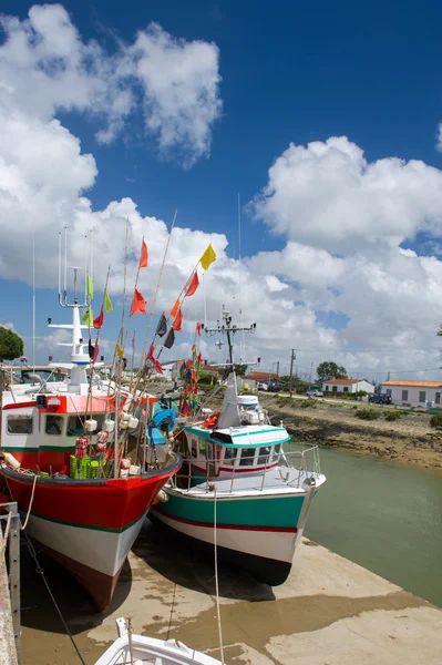 Barcos de pesca Boyardville França — Fotografia de Stock