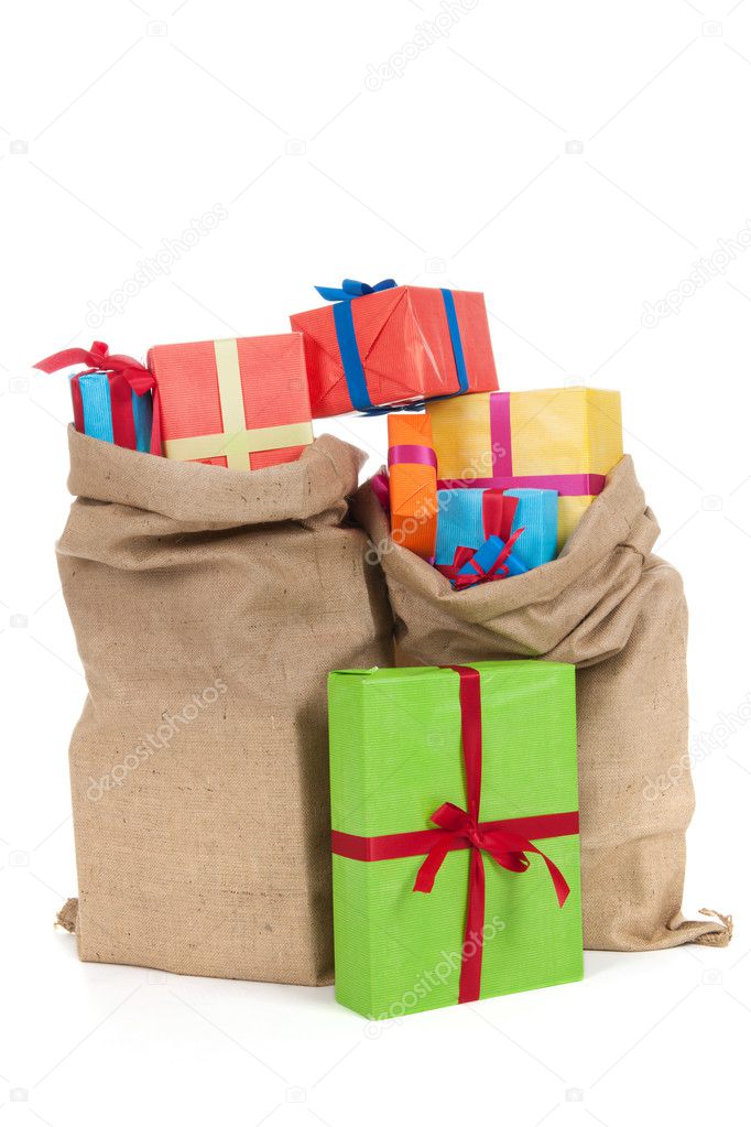 Many presents in bags