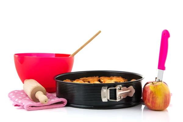 Tarta de manzana al horno — Foto de Stock