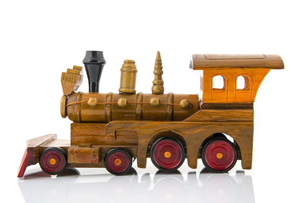 Tren de juguete de madera — Foto de Stock