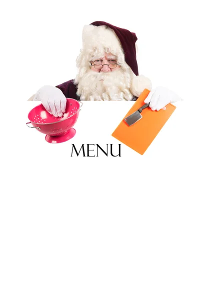 Menu de Natal — Fotografia de Stock