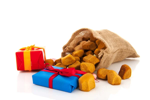 Bag Sinterklaas presents — Stock Photo, Image