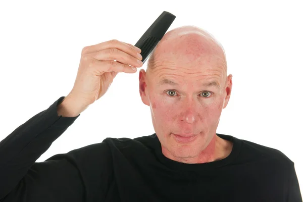 Portrait bald man — Stock Photo, Image