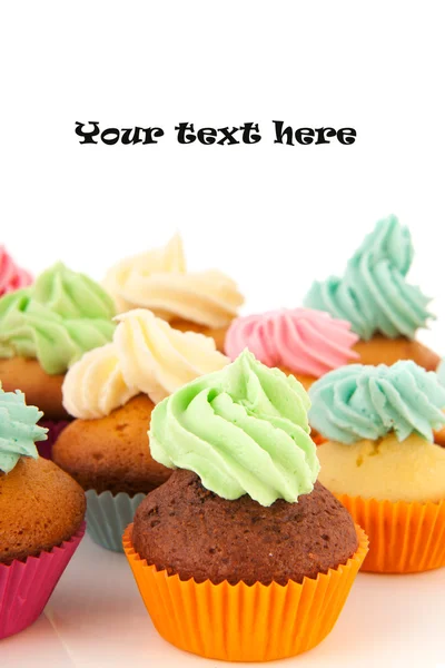 Cupcakes en muchos colores —  Fotos de Stock
