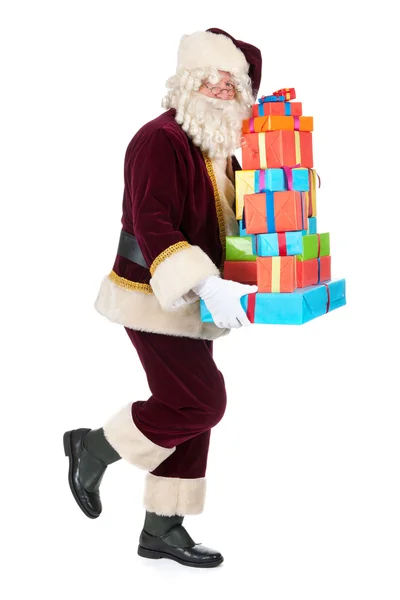 Santa claus met presenteert — Stockfoto