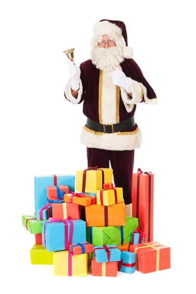 Santa Claus con regalos — Foto de Stock