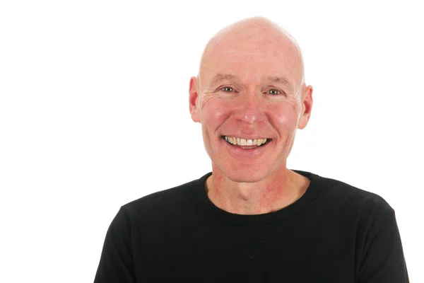 Bald man in studio — Stock Photo, Image