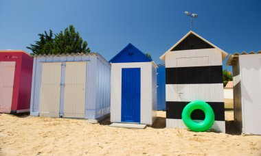 ada oleron Fransa üzerinde plaj kulübe