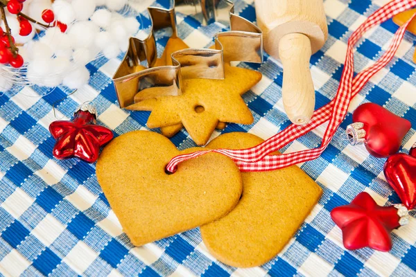 Weihnachtsplätzchen backen — Stockfoto