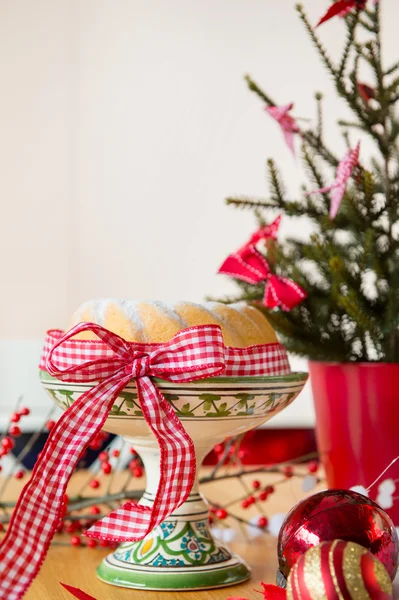 Weihnachten Turban am Tisch — Stockfoto