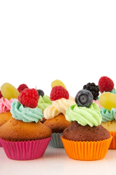 Fruit cupcakes — Stock Photo, Image