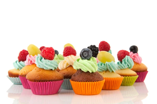 フルーツカップケーキ — ストック写真