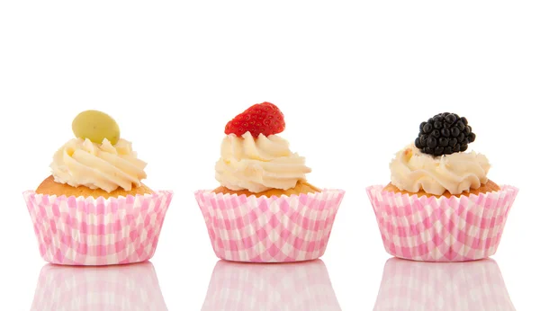 Cupcake con frutta fresca — Foto Stock