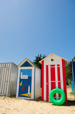 ada oleron Fransa üzerinde plaj kulübe