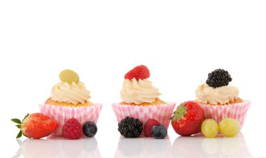 meyve taze meyve ile cupcakes