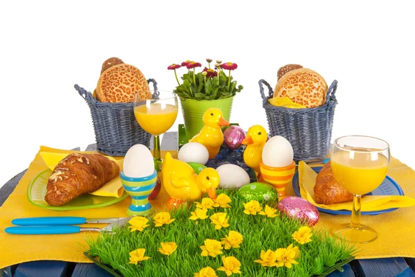 Detail easter table — Stock Photo, Image