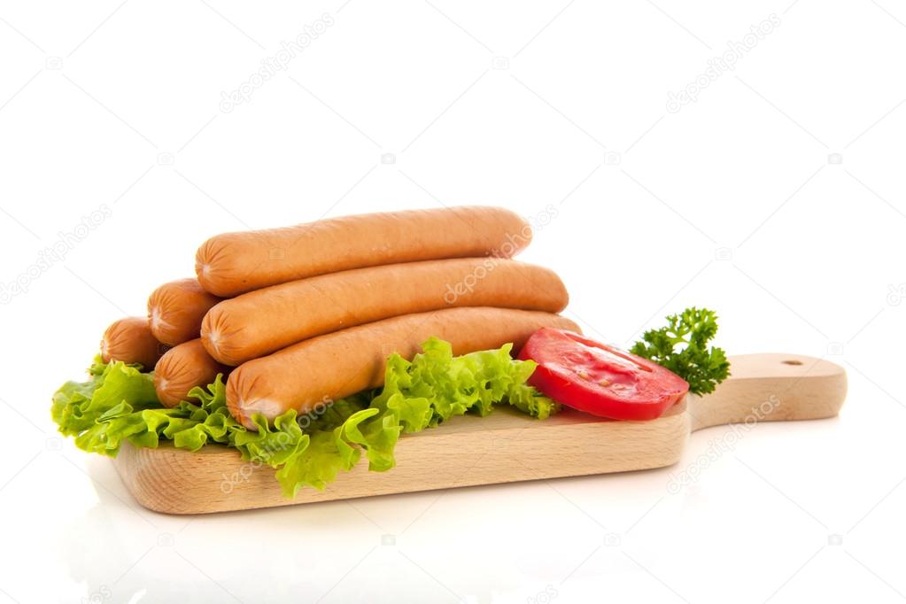 Sausages for hot dogs