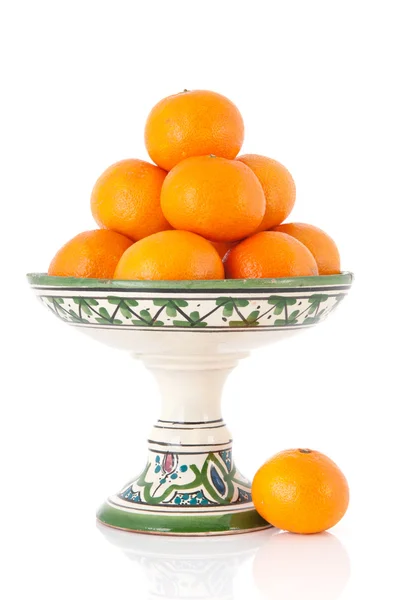Mandarino sulla ciotola — Foto Stock