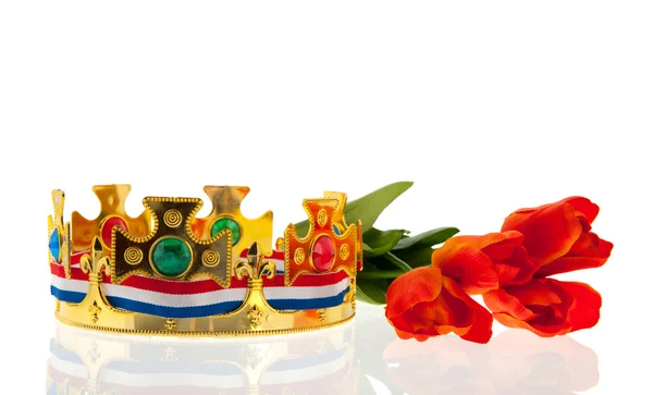 Dutch golden crown for the king — Zdjęcie stockowe