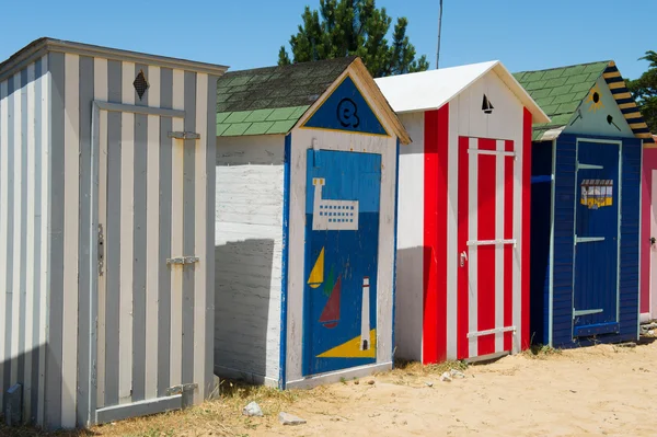 Cabañas de playa en la isla Oleron en Francia —  Fotos de Stock