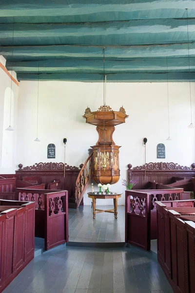 インテリアの古いオランダ教会 — ストック写真