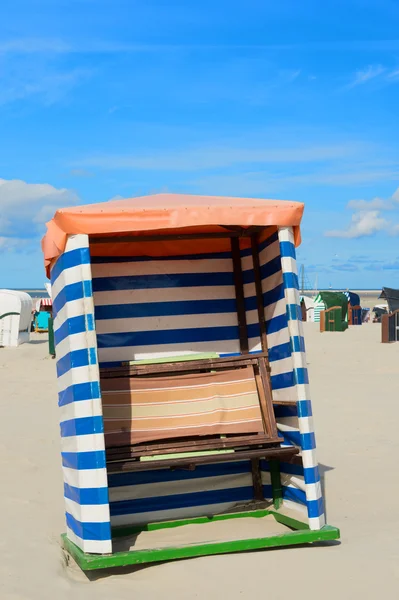 Plaża namiot borkum — Zdjęcie stockowe