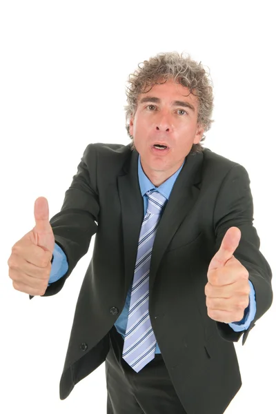 Business man saying well done — Stock Photo, Image