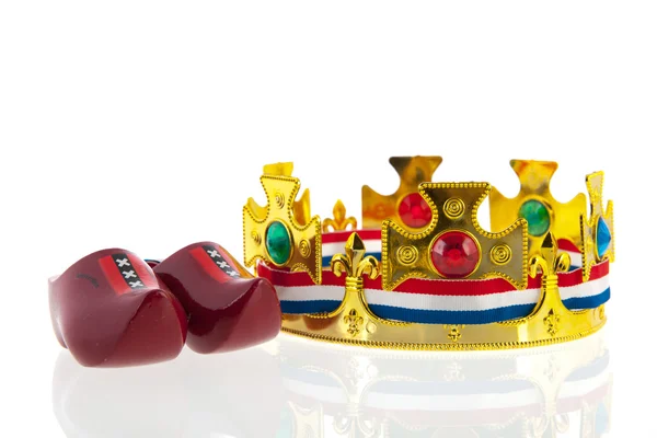 Голландська золотою короною для короля — стокове фото