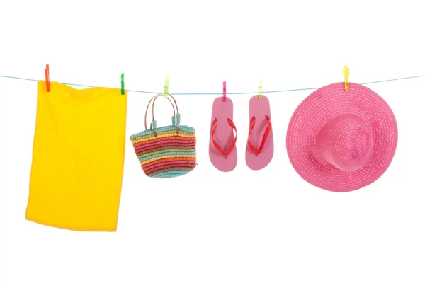 Beach laundry — Stock Photo, Image