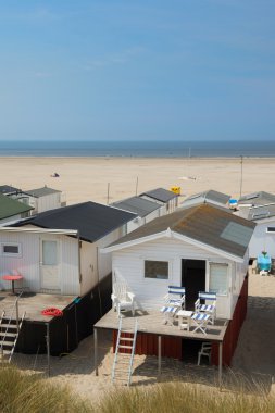 Hollanda'da plaj kulübe