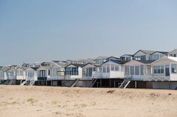 Beach huts in Holland — Stock Photo, Image