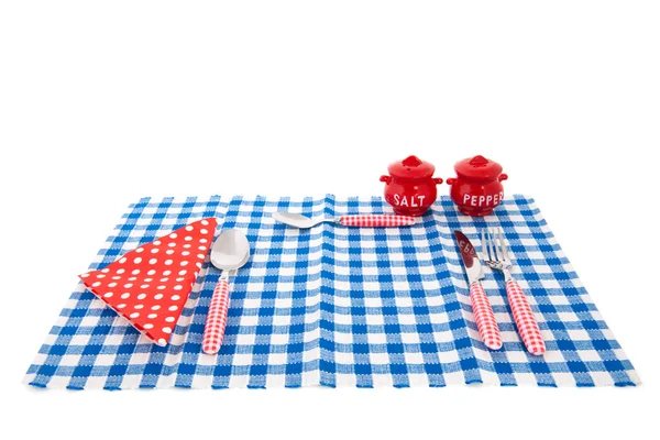 Tisch mit Besteck — Stockfoto