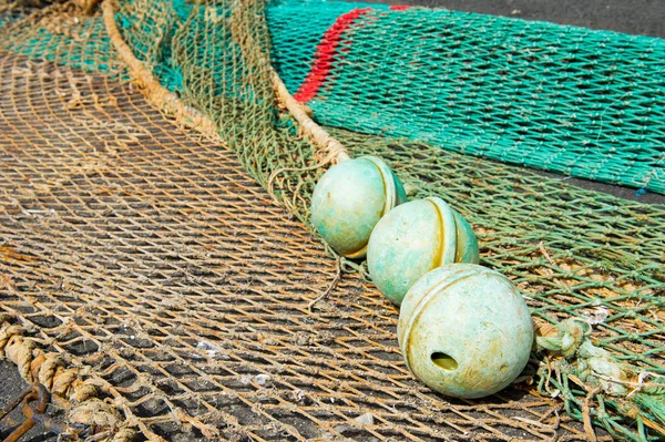 Corks and fishing nets — Stock Photo, Image