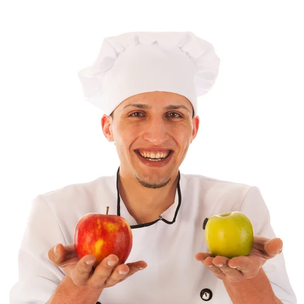 Cocine con manzanas frescas —  Fotos de Stock